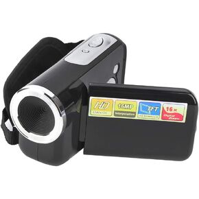 Video Camera Camcorder, 1080x720 Digital Camera Recorder with 2in TFT LCD Sceen, Kids Vlogging Camera, 32GB Camcorder Camera for Photography, for YouTube (Black)
