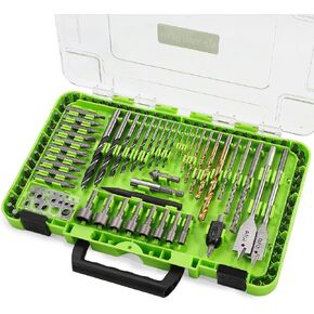 YOUGFIN Screwdriver Bit Set 142 Pieces, Chrome Vanadium Steel Driver Bits, Includes Nut Drivers, Magnetic Bit Holder, Adaptors
