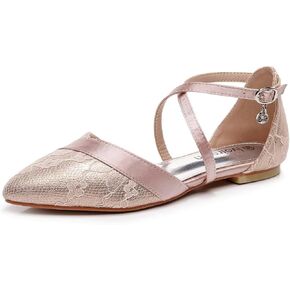 Wedding Flats,Black Flats for Women,Women's Flats Shoes, Mary Jane Shoes Women, Ballet Flats,Pointed Toe Flats Shoes Women Dressy Comfortable, Bridal Flats for Wedding