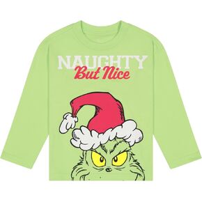 The Grinch Dr. Seuss Christmas Toddler Unisex Long Sleeve T-Shirt, Sizes 2T-5T
