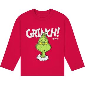 The Grinch Dr. Seuss Christmas Toddler Unisex Long Sleeve T-Shirt, Sizes 2T-5T