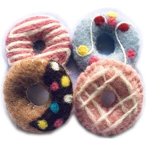 Newborn Photography Props for Baby Creative Prop Handmade Wool Stars Balloons Studio Shoots Accessories Photo Props (Dounuts)