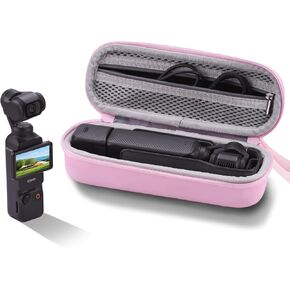 Pocket 3 Carrying Case for DJI Osmo Pocket 3, Portable Hard Storage Bag,Travel Carry Bag Osmo Pocket 3 Accessories handbag (Pink)