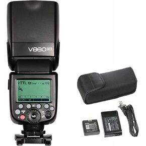 Godox V860II-N i-TTL 1/8000S HSS Master Slave GN60 Speedlite Flash Built-in 2.4G Wireless X System with 2000mAh Rechargeable Li-ion Battery for Nikon 1