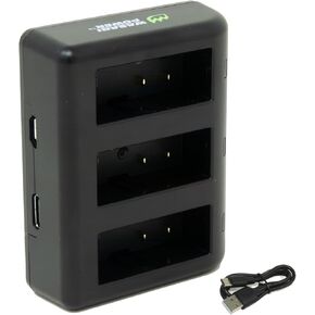 Wasabi Power HERO13 Triple USB Charger Replacement for GoPro Hero 13 Black