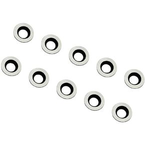 10Pcs Round Carbide Inserts, Ci5 8.9mm Round Carbide Cutter DIY Woodworking Lathe Wood Turning Finisher Hollower Tools