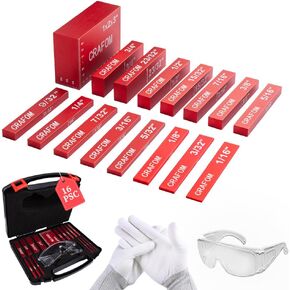 كتل الإعداد set16 pcs ، مقياس الارتفاع من الألومنيوم ، لجدول جهاز التوجيه ، وملحقات المنشار ، وأدوات النجارة النجارة ، وعلامات الحجم المحفورة بالليزر الدقيق سهلة القراءة والقياس