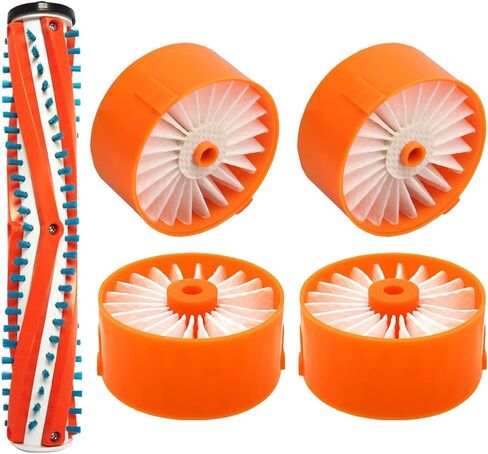 Alren BSV2020 Filter & Brush Roller Kit لـ Black Decker BSV20G ، BSV2020P ، BSV2020 ، BSVF1 PowerSeries Extreme Stick ، ​​استبدل الجزء# N858184 N665227 （(1 Brush Roller ، 4 مرشحات) in Kuwait
