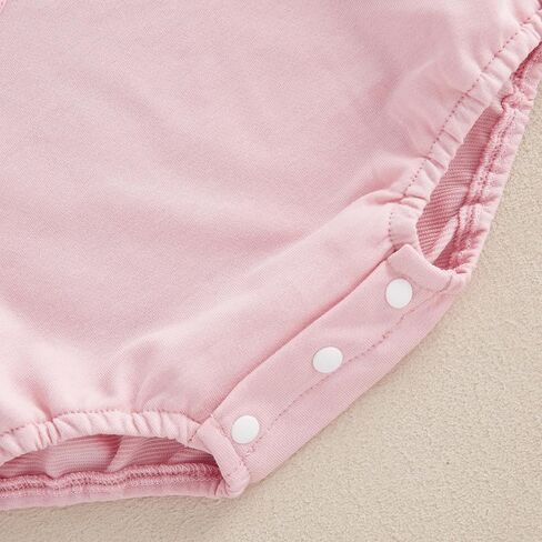 Valentines Baby Girl Outfit Bow Love Embroidery Long Sleeve Bubble Sweatshirt Romper Cute Fall Winter Clothes in Saudi Arabia