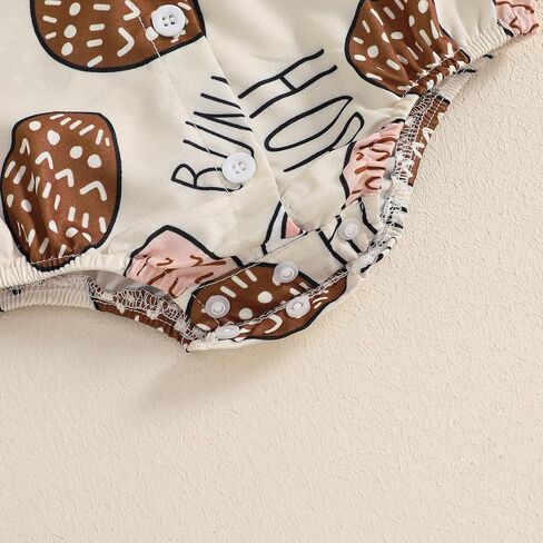 Karuedoo Newborn Baby Boy Easter Outfit Dress Shirt Bodysuit with Bowtie Button Down Short Sleeve Romper One-Piece Outfit in Kuwait