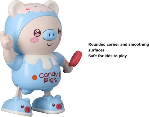 خنزير الرقص الإلكتروني ، اللعب ، الزاوية الدائرية ، الإضاءة الناعمة ، الترفيه ، التعليم المبكر ، صوت واضح ، خنزير رقص لطيف ، لعبة موسيقى للاستخدام المنزلي (الأزرق) in Kuwait