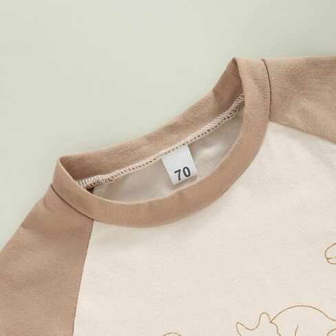 Kayotuas Baby Bubble Romper Infant Oversized Crewneck Tshirt Bodysuit Short Sleeve Color Block Shirt Tops Cute Summer Outfits in Saudi Arabia