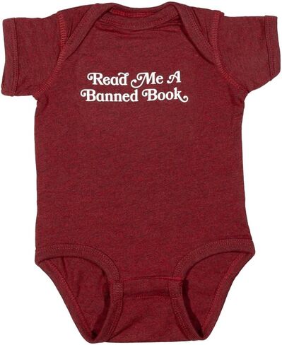 CROOKED MEDIA Funny Baby Onesie, Read Me a Banned Book Political Onesie in Saudi Arabia