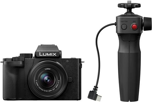 Panasonic Lumix G100D Mirrorless Camera with 12-32mm Lens and Tripod Grip with Advanced Accessories and Travel Bundle | DC-G100DVK | Panasonic Lumix DC-G100D in Saudi Arabia