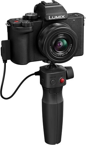 Panasonic Lumix G100D Mirrorless Camera with 12-32mm Lens and Tripod Grip with Advanced Accessories and Travel Bundle | DC-G100DVK | Panasonic Lumix DC-G100D in Saudi Arabia