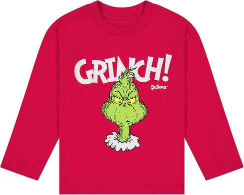 The Grinch Dr. Seuss Christmas Toddler Unisex Long Sleeve T-Shirt, Sizes 2T-5T in Saudi Arabia