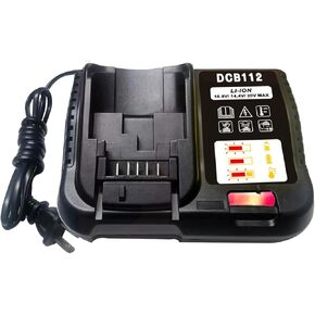 DCB112 Compatible with Dewalt 12V 20V Battery Charger to Charge DCB112 DCB115 DCB118 DCB102BP DCB107 to Charge 12V 20V MAX Lithium Battery DCB206 DCB205 DCB120...