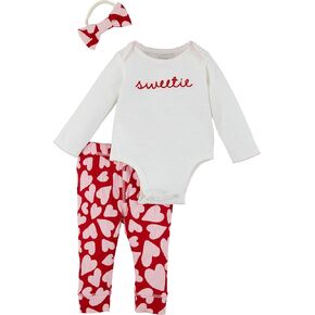 Mud Pie baby-girls Baby Sweetie Bodysuit Set