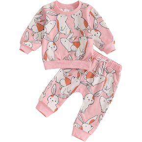 Baby Girl Fall Outfit Cute Long Sleeve Sweatshirts Infant Casual Pants Set Toddler Winter Clothes