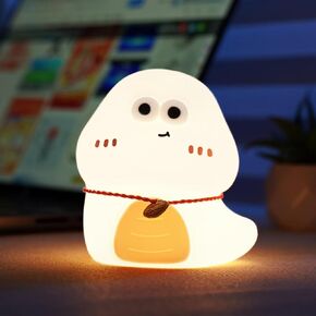 Cute Animal Night Light, Squishy Silicone Snake Nursery Night Lamp for Kids,Kawaii Bedside Nightlight with 7 Colors 3 Levels Dimmable Tap Control Rechargeable Nightlights as Gifts and Room Decor