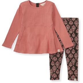 Burt's Bees Baby - Baby Girls Top and Pant Set, Tunic and Leggings Bundle, 100% Organic Cotton