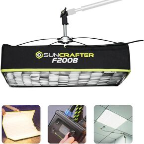 200W Bi-Color LED Mat Foldable Flexible LED Light 2700K- 6500K CRI 95+, TLCI 98+ App Control for Video Studio Photography Film Lighting with Softbox, Carring Case
