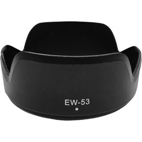 EOS M50 Lens Hood for Canon EF-M 15-45mm f/3.5-6.3 is STM on M200 M50 M6 Mark ii,EOS R10 RF-S 18-45mm F4.5-6.3 is STM, EW-53 Digital Tulip Flower 49mm Lens Hood