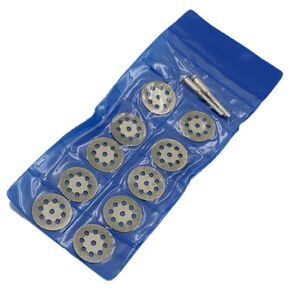 Diamond Cutting Wheels for Dremel Tool Tile Cut Off Disc Glass Stone 545 Cutter Blades Cutoff Wheel Set Rotary Discs Ceramic Tiles Bits Saw Blade Rock Masonry Bit 10pc