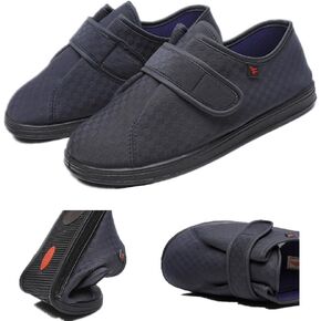 Diabetic Shoes Extra Wide Slip-on Shoes for Swollen Feet Lightweight Breathable Easy On/Off, Adjustable and Comfortable Walking Shoes (Women 9)