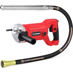 Electric Concrete Vibrating Tool 1400W Handheld, Corded Concrete Vibrator with 5ft Shaft, 110V Household Cement Construction Tool for Slabs Paves Walls Pouring Work in Garden Yards