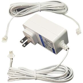 13.3V Charger Replacement for Sonesse Somfy Wirefree Plug-in Charger 9020672,for Sonesse ST30 & R28 Motors - 8-Hour Charge, Power Adapter Charging Plug with 118 in Extension Cable