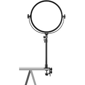 GVM Key Light, 14" LED Video Light with APP Control, Bi-Color Round Lighting, Ultra Thin 60W 3200-5600K Dimmable LED Soft Light with Table Stand for Gaming Studio YouTube Wedding Live Streaming