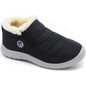 Winter Boots for Women Lightweight Comfortable Plush Waterproof Stylish Solid Color Ladies Ankle Shoes