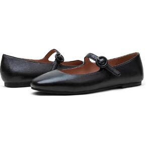 Linea Paolo - Marley - Womens Nappa Leather Or Patent Mary Jane Ballet Flats