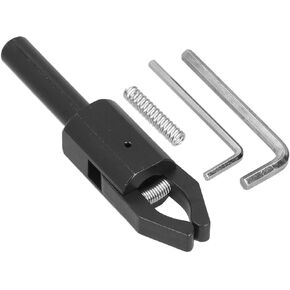 CNC Lathe Feeder Pull Clip, CNC Bar Puller, Lathe Straight Handle Pullers One Piece Jaw for Welding, Straight Handle Back Pull Extractor Tools for Machining 63mm(16mm)