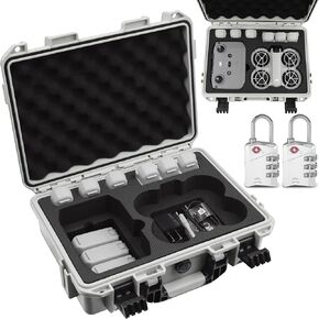 Case for DJI Neo, Hard Carrying Case for DJI Neo fly More Combo Drone - Waterproof | Shock Proo, Precision Cut Foam fits RC-N3 Remote Controller, Battery/Battery/Charging Hub and More Neo Accessories