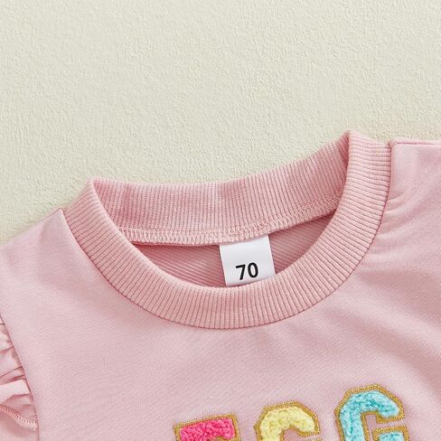 Baby Girl Boy Easter Outfit Toddler Easter Eggs Hunt Crewneck Short Sleeve Shirt Kids Pants Spring Summer Clothes in Saudi Arabia