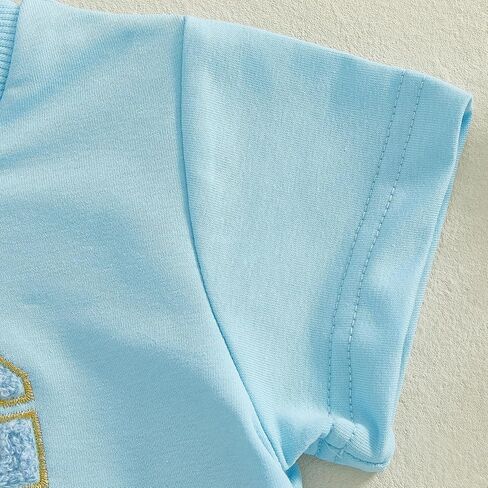 Baby Girl Boy Easter Outfit Toddler Easter Eggs Hunt Crewneck Short Sleeve Shirt Kids Pants Spring Summer Clothes in Saudi Arabia