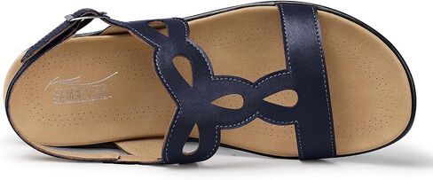 SHIBEVER Flat Sandals for Women Dressy: Comfortable Open Toe Sandal - Summer Comfort Ladies Walking Sandals in Saudi Arabia