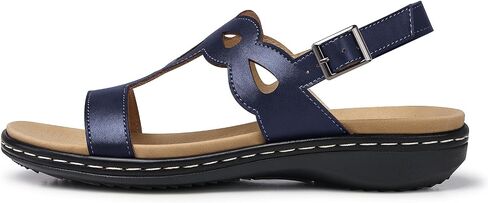 SHIBEVER Flat Sandals for Women Dressy: Comfortable Open Toe Sandal - Summer Comfort Ladies Walking Sandals in Saudi Arabia