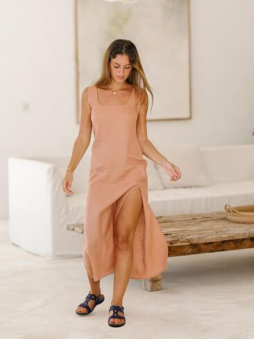 SHIBEVER Flat Sandals for Women Dressy: Comfortable Open Toe Sandal - Summer Comfort Ladies Walking Sandals in Saudi Arabia