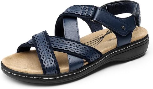 DREAM PAIRS Women's Arch Support Sandals Comfortable Open Toe Dress Flats Walking Sandals For Summer in Kuwait