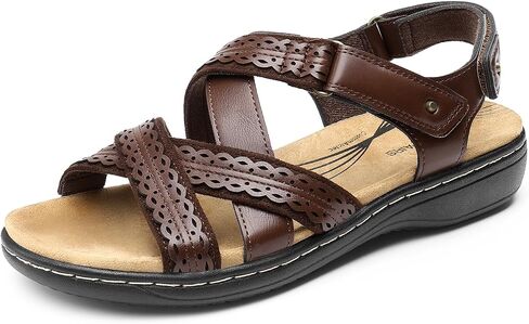 DREAM PAIRS Women's Arch Support Sandals Comfortable Open Toe Dress Flats Walking Sandals For Summer in Kuwait