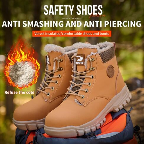 Steel Toe Boots for Men Women Safety Boots Indestructible Composite Toe Boots Lightweight Construction Steel Toe Shoes in Saudi Arabia