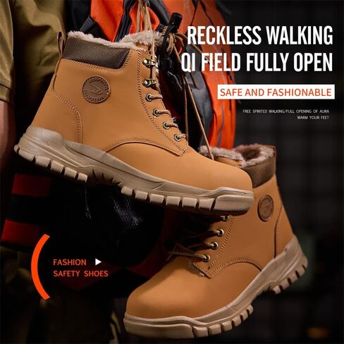Steel Toe Boots for Men Women Safety Boots Indestructible Composite Toe Boots Lightweight Construction Steel Toe Shoes in Saudi Arabia
