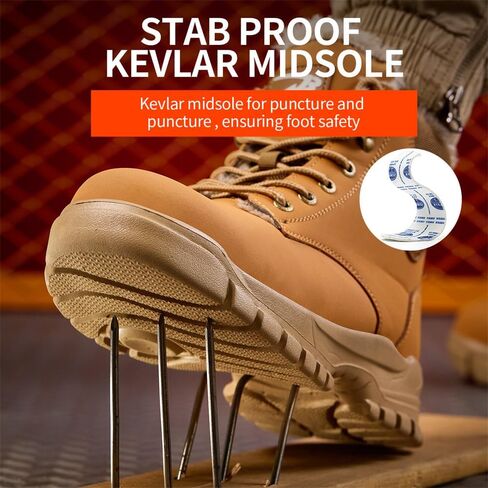 Steel Toe Boots for Men Women Safety Boots Indestructible Composite Toe Boots Lightweight Construction Steel Toe Shoes in Saudi Arabia