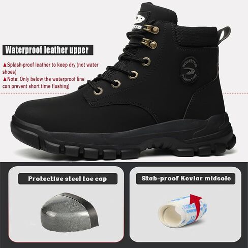 Steel Toe Boots for Men Women Safety Boots Indestructible Composite Toe Boots Lightweight Construction Steel Toe Shoes in Saudi Arabia