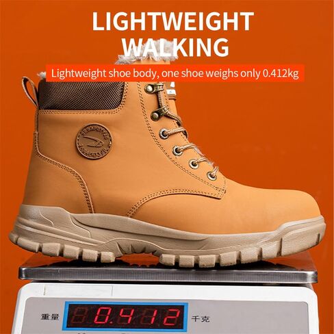 Steel Toe Boots for Men Women Safety Boots Indestructible Composite Toe Boots Lightweight Construction Steel Toe Shoes in Saudi Arabia