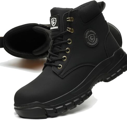 Steel Toe Boots for Men Women Safety Boots Indestructible Composite Toe Boots Lightweight Construction Steel Toe Shoes in Saudi Arabia