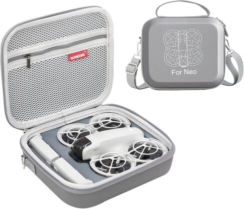 Father&I Neo Drone Combo Bag Hard Neo (Carry-ing) Case Travel for Dji Neo:Ultra-Compact Protective Two Way Zipper Neo Drone Carry Cases Bags for Dji Neo: WP Protection,Grey (Case Only) in Saudi Arabia